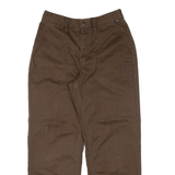 VANS Karina Rozunko Womens Trousers Brown Loose Straight W27 L27