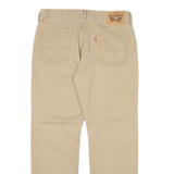 LEVI'S 514 Womens Trousers Beige Classic Straight W34 L30