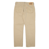 LEVI'S 514 Womens Trousers Beige Classic Straight W34 L30