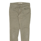 LEVI'S 710 Womens Trousers Green Slim Skinny W28 L28