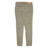LEVI'S 710 Womens Trousers Green Slim Skinny W28 L28