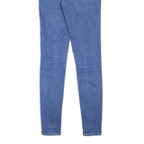 LEVI'S 720 High Rise BIG E Womens Jeans Blue Slim Skinny Stone Wash W27 L32