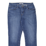 LEVI'S Mid Rise Womens Jeans Blue Slim Skinny Stone Wash W31 L30