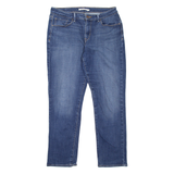 LEVI'S Mid Rise Womens Jeans Blue Slim Skinny Stone Wash W31 L30