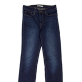LEVI'S Slimming Womens Jeans Blue Regular Straight Stone Wash W28 L32
