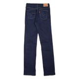 LEVI'S Slimming Womens Jeans Blue Regular Straight Stone Wash W28 L32