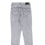 LEVI'S 721 High Rise BIG E Womens Jeans Grey Slim Skinny W28 L30