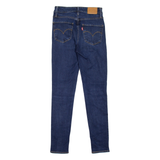 LEVI'S 721 High Rise BIG E Womens Jeans Blue Slim Skinny W24 L28