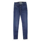 LEVI'S 710 Womens Jeans Blue Slim Skinny Stone Wash W25 L30