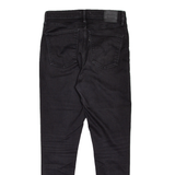 LEVI'S Mile High Premium Womens Jeans Black Slim Skinny W32 L30