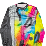 BRUNEX SWISS Lightweight Mens Track Jacket Grey Crazy Pattern M