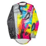 BRUNEX SWISS Lightweight Mens Track Jacket Grey Crazy Pattern M