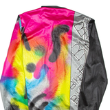 BRUNEX SWISS Lightweight Mens Track Jacket Grey Crazy Pattern M