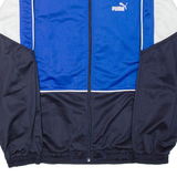 PUMA Mens Track Jacket Blue Colourblock XL
