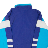 GOLDEN CUP Mens Track Jacket Blue Colourblock L