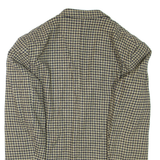 Mens Blazer Jacket Green Houndstooth L