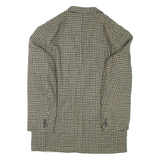 Mens Blazer Jacket Green Houndstooth L