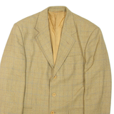 Mens Blazer Jacket Brown Check XL