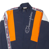 CHAMPION Mens Track Jacket Blue Colourblock S