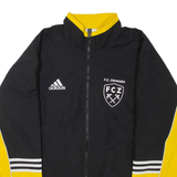 ADIDAS F.C. Zwingen Mens Workwear Jacket Black Colourblock L