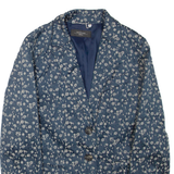 MAX MARA WEEKEND Womens Blazer Jacket Blue Floral UK 14