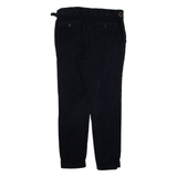 PEIKAMO Womens Trousers Black Regular Tapered W31 L28