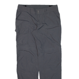 COLUMBIA Womens Trousers Grey Regular Straight Nylon W32 L30