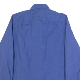 PIERRE CARDIN Mens Plain Shirt Blue Long Sleeve M