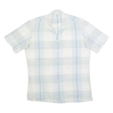 KAUF Mens Shirt Blue 90s Check L