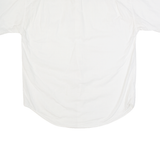 PICADOR Mens Plain Shirt White 90s S