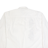 EAGLE JACCA Explosive Mens Plain Shirt White 90s Long Sleeve M