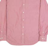 BANANA REPUBLIC Mens Plain Shirt Red Long Sleeve M