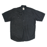 LA GRIFFE Mens Plain Shirt Black 90s L