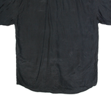 LA GRIFFE Mens Plain Shirt Black 90s L