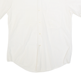 Mens Plain Shirt White Nylon M
