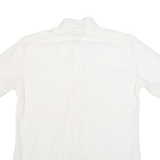 Mens Plain Shirt White Nylon M
