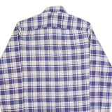 EUROPA Mens Shirt Blue 90s Check Long Sleeve M