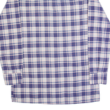 EUROPA Mens Shirt Blue 90s Check Long Sleeve M
