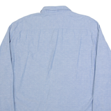 TIMBERLAND Mens Shirt Blue Spotted Long Sleeve L