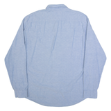 TIMBERLAND Mens Shirt Blue Spotted Long Sleeve L
