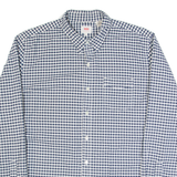 LEVI'S Mens Shirt Blue Check Long Sleeve L