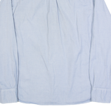 TOMMY HILFIGER Mens Plain Shirt Blue Long Sleeve L