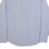 TIMBERLAND Mens Plain Shirt Blue Long Sleeve M