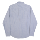 TIMBERLAND Mens Plain Shirt Blue Long Sleeve M
