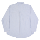 CHAPS Mens Shirt Blue Striped Long Sleeve XL
