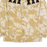 RECLAIMED VINTAGE Mens Shirt Beige Camouflage Long Sleeve S