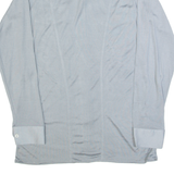 LIBERTO Mens Plain Shirt Grey Long Sleeve S