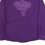 BRUNO BANANI Mens Plain Shirt Purple Long Sleeve L