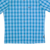 JACK WOLFSKIN Mens Shirt Blue Check S