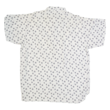SPENGLER MODE Mens Shirt White 90s Crazy Pattern M